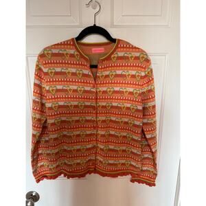 Chickeeduck Cardigan Sweater Girls Size 14